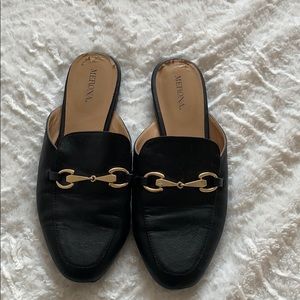 Leather mule